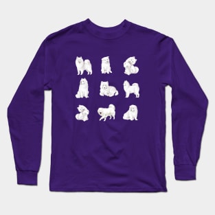 Samoyed Pattern Long Sleeve T-Shirt